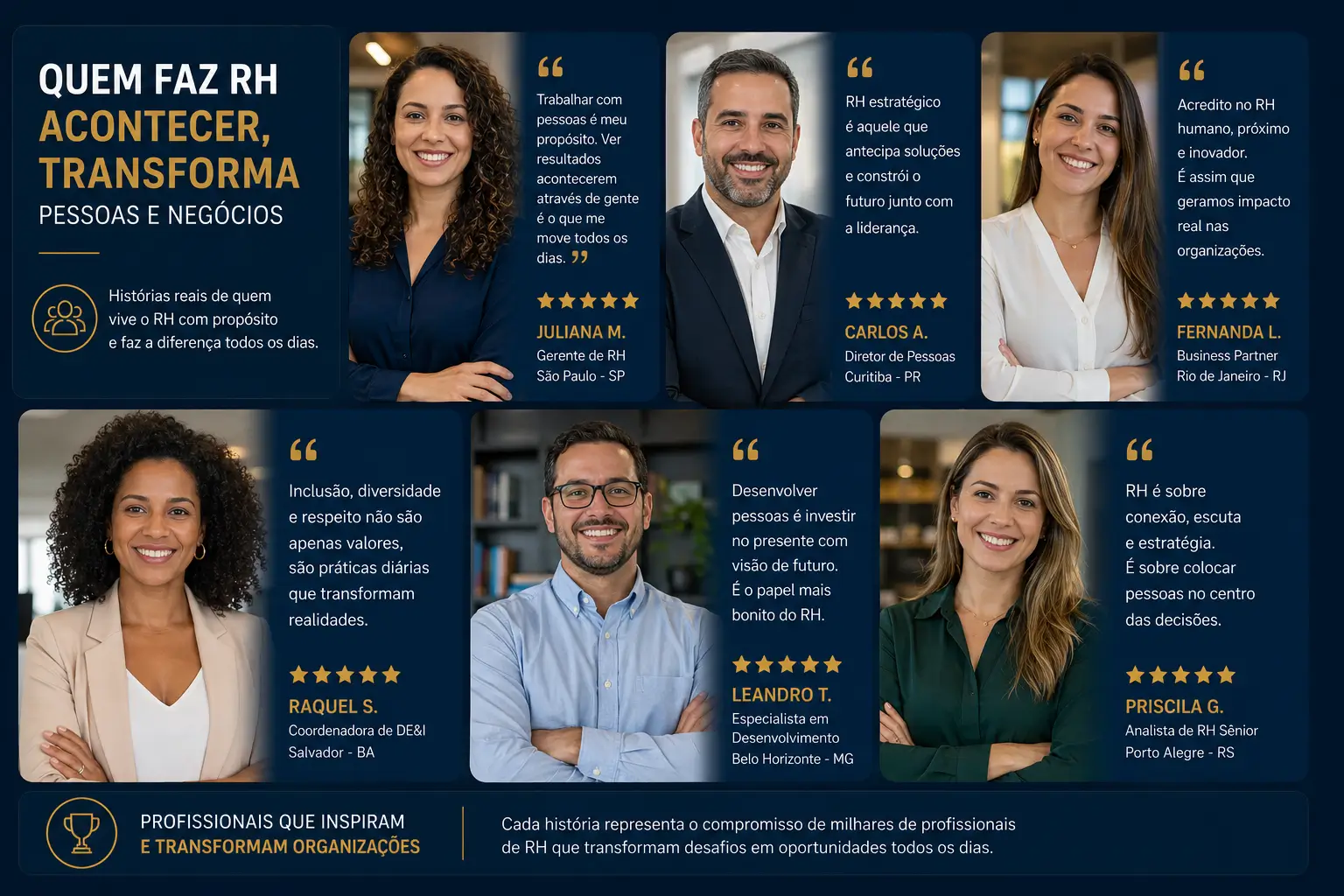 Depoimentos de alunos